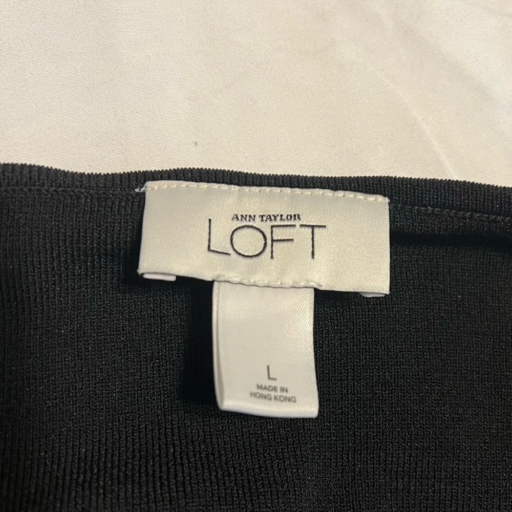 Loft black halter top, euc - Picture 4 of 4